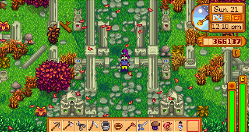 This is the area outside the Jungle temple.